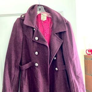 Women’s purple blend medium Tulle coat